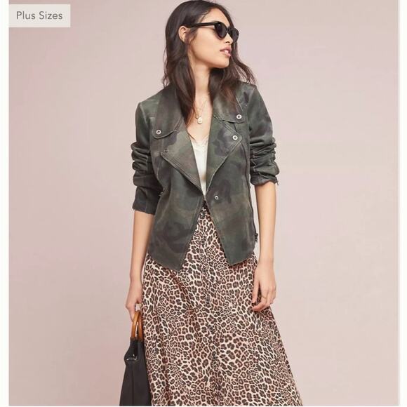 NWT Anthropologie Marrakech Camo Jacket XS - Picture 1 of 6